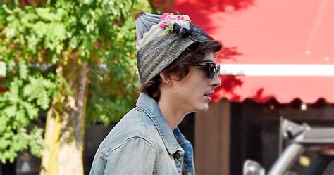 timothee chalamet dior hat|Timothée Chalamet Strolls Through NYC in Floral Bonnet: Pics.